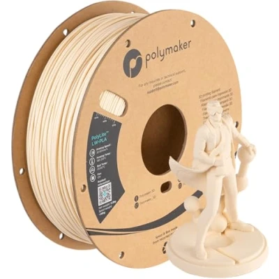 Afbeelding van Polymaker PolyLite LW PLA 1,75 mm 800 g wit