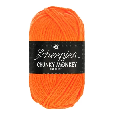 Afbeelding van Scheepjes Chunky Monkey 100g 1256 Neon Orange Oranje