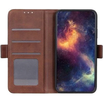 Afbeelding van Casecentive Magnetische Leren Wallet Case Galaxy S20 Ultra bruin