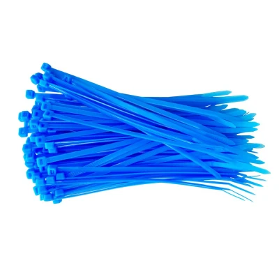 Afbeelding van Kortpack Kabelbinders 200mm X 4.8mm. Neon Blauw. Blauwe Kleur (100 Stuks)