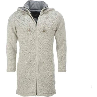 Afbeelding van Pure Wool damesvest lang WJK 1709 Ecru