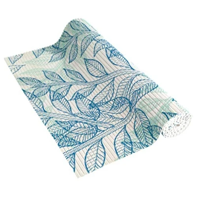 Afbeelding van Venilia Venisoft 54801 douchemat, antislip, Ficus, PVC, polyester, petrol blauw, 65 x 200 cm