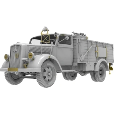 Afbeelding van 1:35 MiniArt 35453 Duitse Opel Blitz 3t Troepentransportvoertuig 3.6 36S Radkasten Normal Type Plastic Modelbouwpakket
