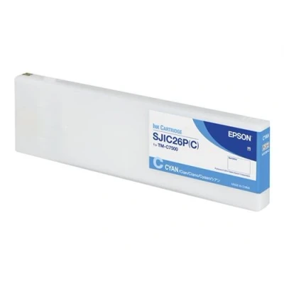 Image de Epson SJIC26P(C) 294.3 ml cyan original cartouche d&#039;encre pour ColorWorks TM C7500