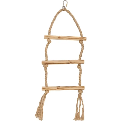 Afbeelding van Flamingo Vogelspeelgoed Bbq Touwring Triple 16.2x1.5x51 cm Beige Natural