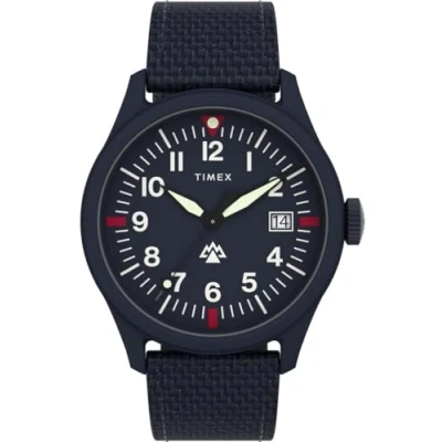 Afbeelding van Timex Traprock TW2W23600 Horloge Textiel Blauw Ø 43 mm