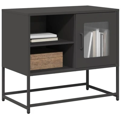Afbeelding van vidaXL Tv meubel 68x39x60,5 cm staal zwart