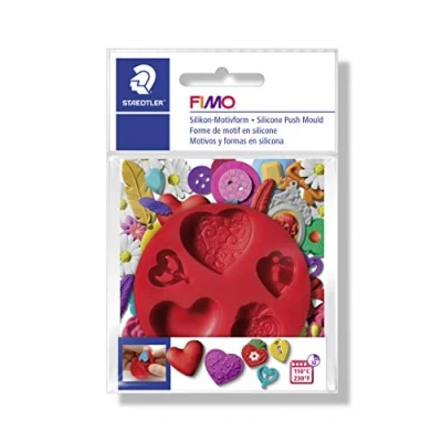 Afbeelding van Fimo kunststof duwvorm hartjes 8725 23 (02 17)