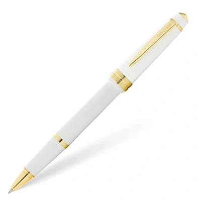 Afbeelding van Cross Bailey Light AT0745 10 navulbare balpen met gelinkt gepolijste gouden afspraken, medium punt, inclusief hoogwaardige geschenkdoos en zwarte gelinktcartridge, 1