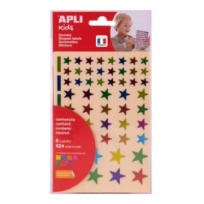 Afbeelding van APLI Kids Metallic Stickers Sterren