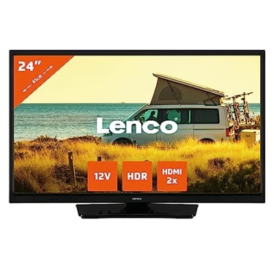 Afbeelding van Lenco LED 2423BK 24&quot; televisie met 12V adapter, zwart Black