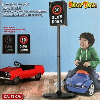 Afbeelding van Eddy Toys Verkeersvertraging Bord Leert Verkeer 1 set