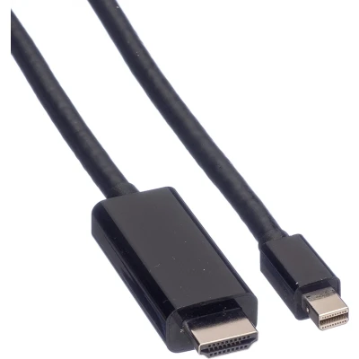 Afbeelding van VALUE Mini DisplayPort Cable, DP UHDTV, M/M, zwart, 1 m