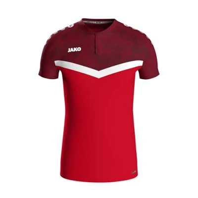 Afbeelding van JAKO Polo Iconic rood/wijnrood L / 4XL