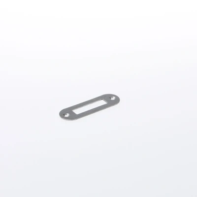 Afbeelding van P 1256/17/u sluitplaat, rvs 23.3x71.5mm afgerond, dr 1+2+3+4.
