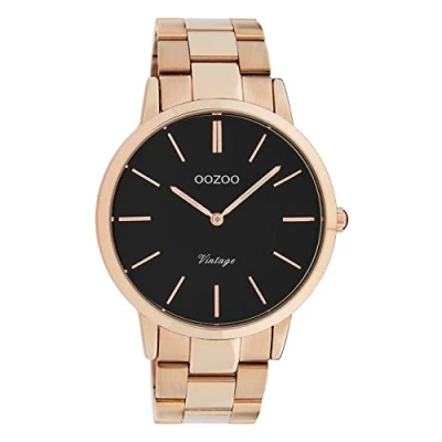 Afbeelding van OOZOO Vintage series rosé goudkleurige horloge met roestvrijstalen armband C20024 Ø42