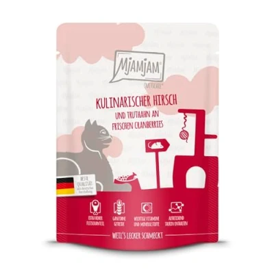 Afbeelding van MjAMjAM Squeeze 6 x 300 g of 24 Hert &amp; Kalkoen (6 g)