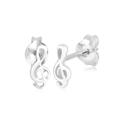 Afbeelding van Elli Music Oorbellen, Dames, Maat: One Size, Silberfarben