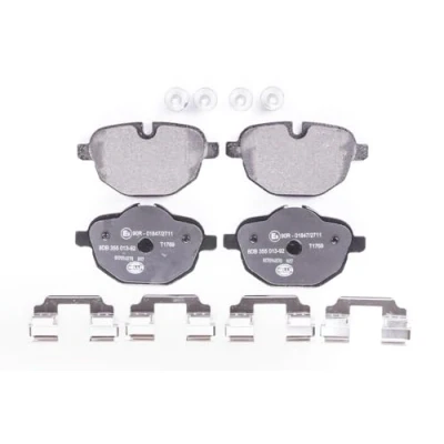 Afbeelding van HELLA 8DB 355 013 921 Remblokkenset Geschikt voor slijtage waarschuwingscontact Met remzadelschroef toebehoren BMW: X3, 5 Saloon, Touring