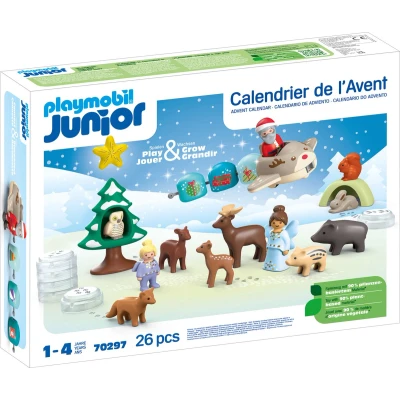 Afbeelding van PLAYMOBIL Adventskalender Junior: Witte kerst 70297