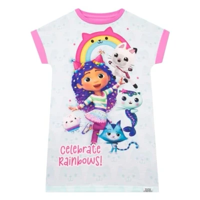 Afbeelding van DreamWorks Gabby En Het Magische Nachthemd Cat Nachthemden voor Meisjes Nachtjapon Zomer, Blauw