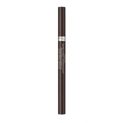Afbeelding van Wenkbrauwpotlood Rimmel London Brow This Way No 03 Dark bown 0,25 g