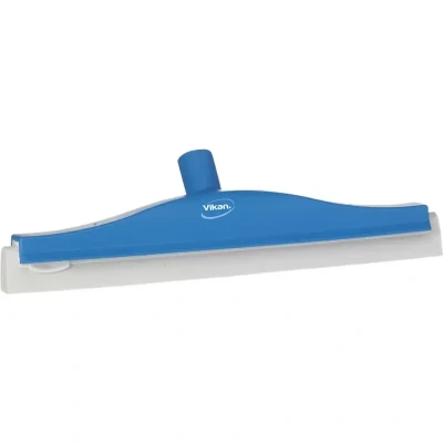 Afbeelding van Vikan Floor Squeegees with Flexible Neck Classic wiper,Flexible Polypropylene, White Foam rubber Cassette 40cm Wide Blue