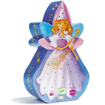 Afbeelding van Djeco puzzel de fee en eenhoorn (36st)