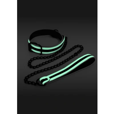 Afbeelding van NS Novelties Glo Collar and leash Bondage / SM Glow in the dark