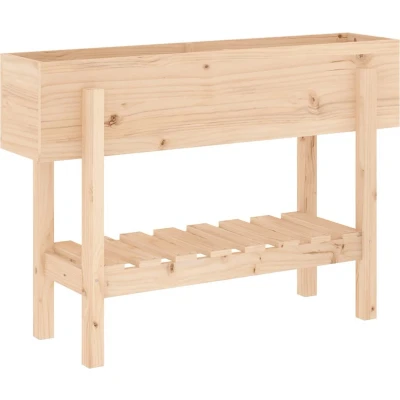 Afbeelding van vidaXL Plantenbak verhoogd 101x30x69 cm massief grenenhout