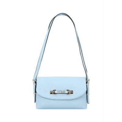 Afbeelding van GUESS Schoudertas Lefia Flap Shoulder Bag Misty Blue Lichtblauw