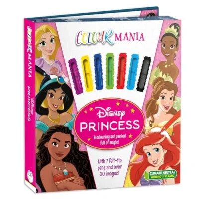 Afbeelding van Colouring Book and Felt tip Pens Disney Princess: Colourmania