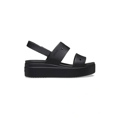 Afbeelding van Crocs Getaway Sandales compensées avec boucle d&#039;orteil pour femme, Noir, pointure 39, 38/39 EU