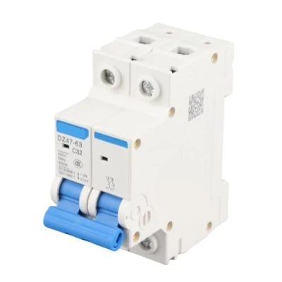 Afbeelding van DZ47 63 Miniatuur stroomonderbreker 32A 2P 4KA 220/380V stroom lekkage overbelasting kortsluiting bescherming