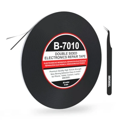 Afbeelding van MMOBIEL 5mm Dubbelzijdig Plakband 50 Meter lang voor reparaties incl. Gereedschapset Telefoon, Tablet en Laptop