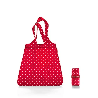 Afbeelding van Reisenthel Mini Maxi Shopper boodschappentas 15 l Rood met gemengde stippen, rood, breedte: 43,5 cm, hoogte: 60 diepte: 7