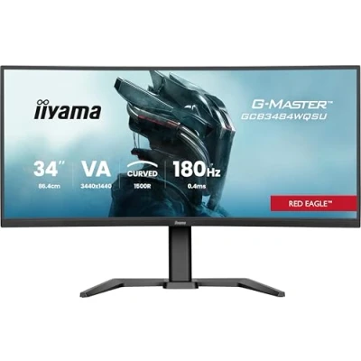 Afbeelding van iiyama G Master GCB3484WQSU B1 Red Eagle 34 inch WQHD VA 180 Hz Verstelbaar Curved