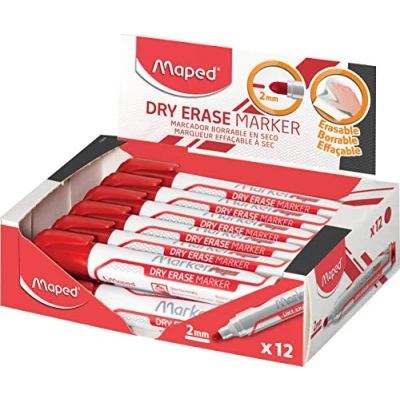 Afbeelding van Maped Whiteboard Marker rood gekleurde stift 2mm