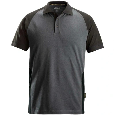 Afbeelding van Snickers 2750 Tweekleurig Polo Shirt Staal Grijs/Zwart XS