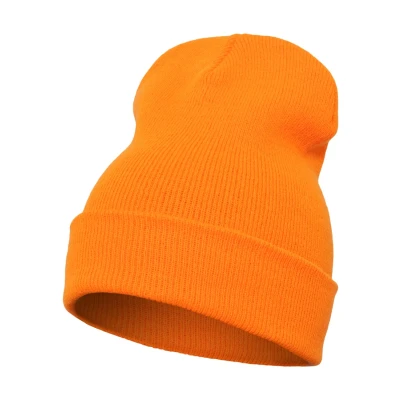 Afbeelding van Flexfit Yupoong Heavyweight LONG Muts, Maat: One Size, Blaze orange