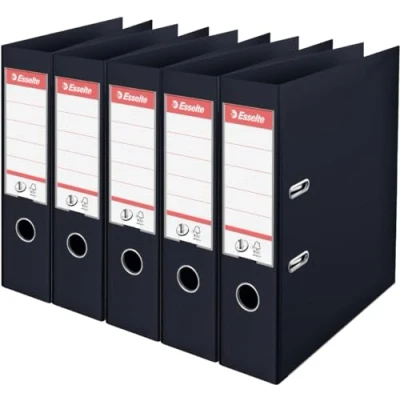 Afbeelding van Esselte Ordner Power N1, Rug Van 7,5 Cm, Zwart, Pak 5 Stuks