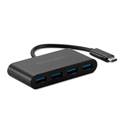 Afbeelding van Kensington K33616WW USB C (USB 3.2 Gen 2) multiport hub 4 poorten Zwart