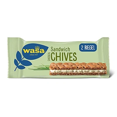 Afbeelding van Wasa Sandwich Cheese &amp;Chives 8x 3 pack 111g