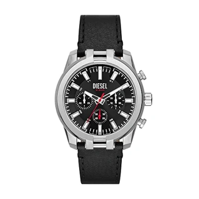 Afbeelding van Diesel Split DZ4622 Horloge Leer Zwart Ø 43 mm