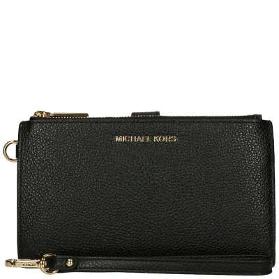Afbeelding van Michael Kors Jet Set Double Zip Wristlet black