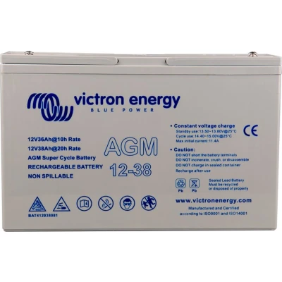 Afbeelding van Victron Energy AGM Super Cycle 12V 25A Loodaccu 12 V 25 Ah Loodvlies (AGM) (b x h d) 181 175 77 mm M5 schroefaansluiting Onderhoudsvrij