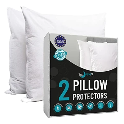 Image de Dreamzie Protege Oreiller 40x80 Lot de 2 Made in EU et Oeko TEX Taie d&#039;oreiller Anti Acarien Punaise Lit