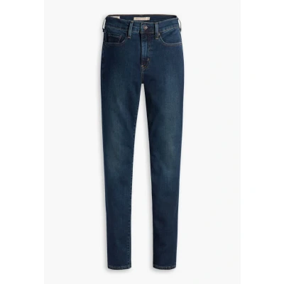 Afbeelding van Levi&#039;s dames 724 HIGH RISE STRAIGHT BLUE WA in de kleur Indigo, maat: W26/L30