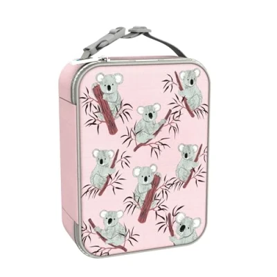 Afbeelding van ION8 Geïsoleerde lunchtas, 3 zijdige ritssluiting, flessenzak, wasbaar, polyester, koalas print