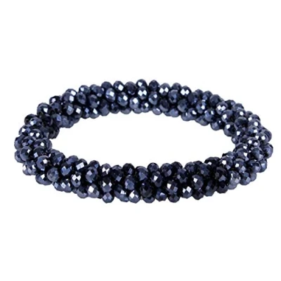 Afbeelding van QHP Shine knotband donkerblauw